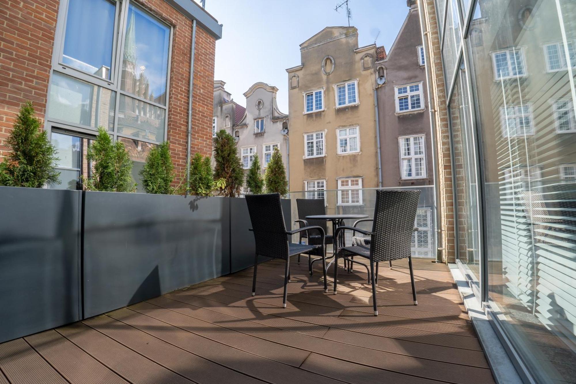 Viu Apartament Z Tarasem W Sercu Gdanska Dış mekan fotoğraf